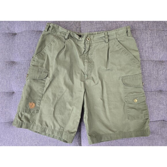 Fjällräven Cargo Shorts Men’s 50 Olive Green Outdoor Hiking Tactical Utility M - Picture 1 of 9